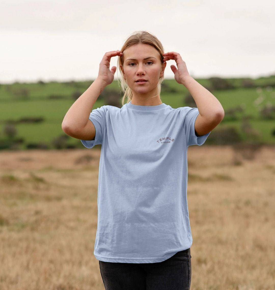 Clara Unisex Tee - Tide Blue